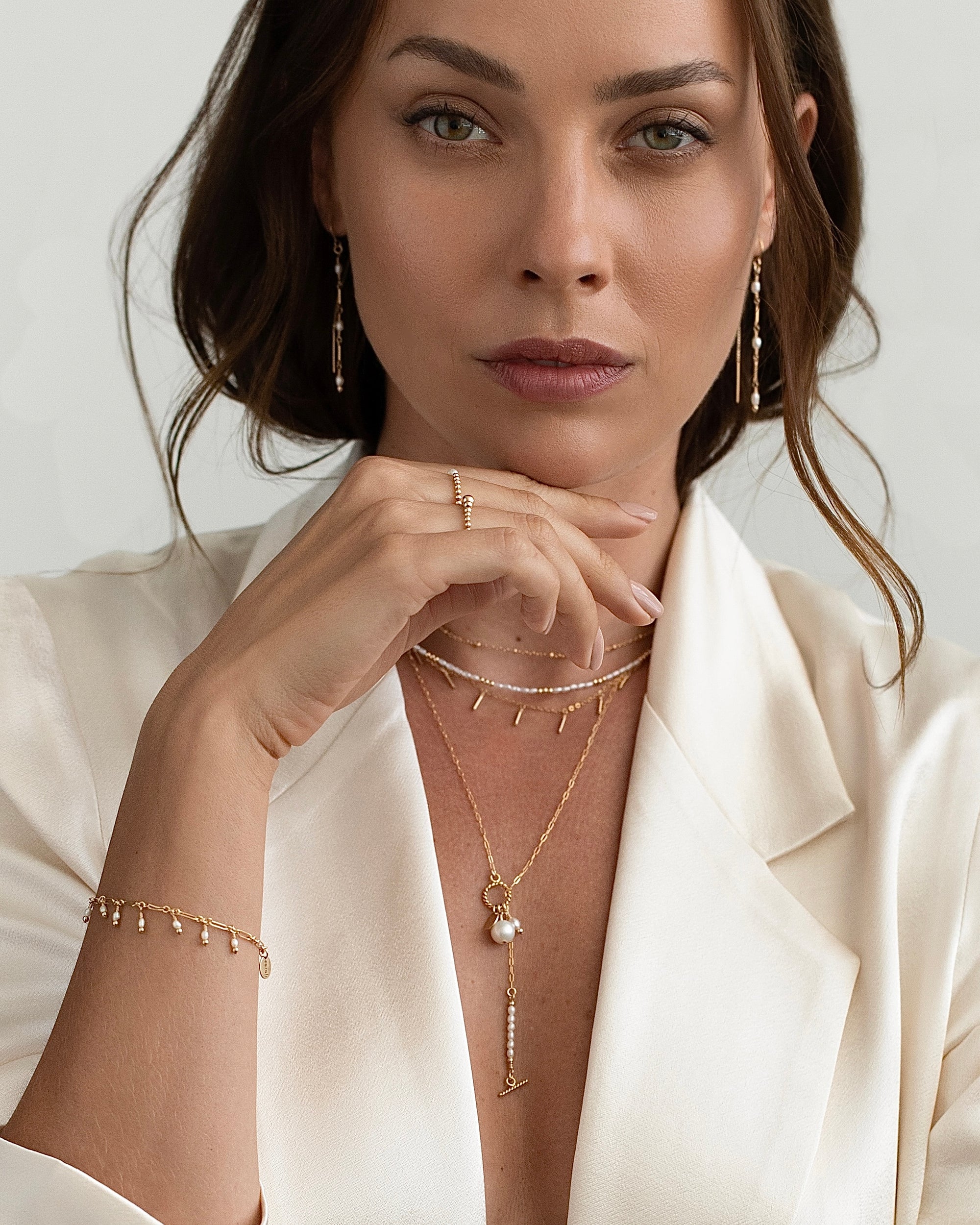 Tuxtla Necklace Pearl