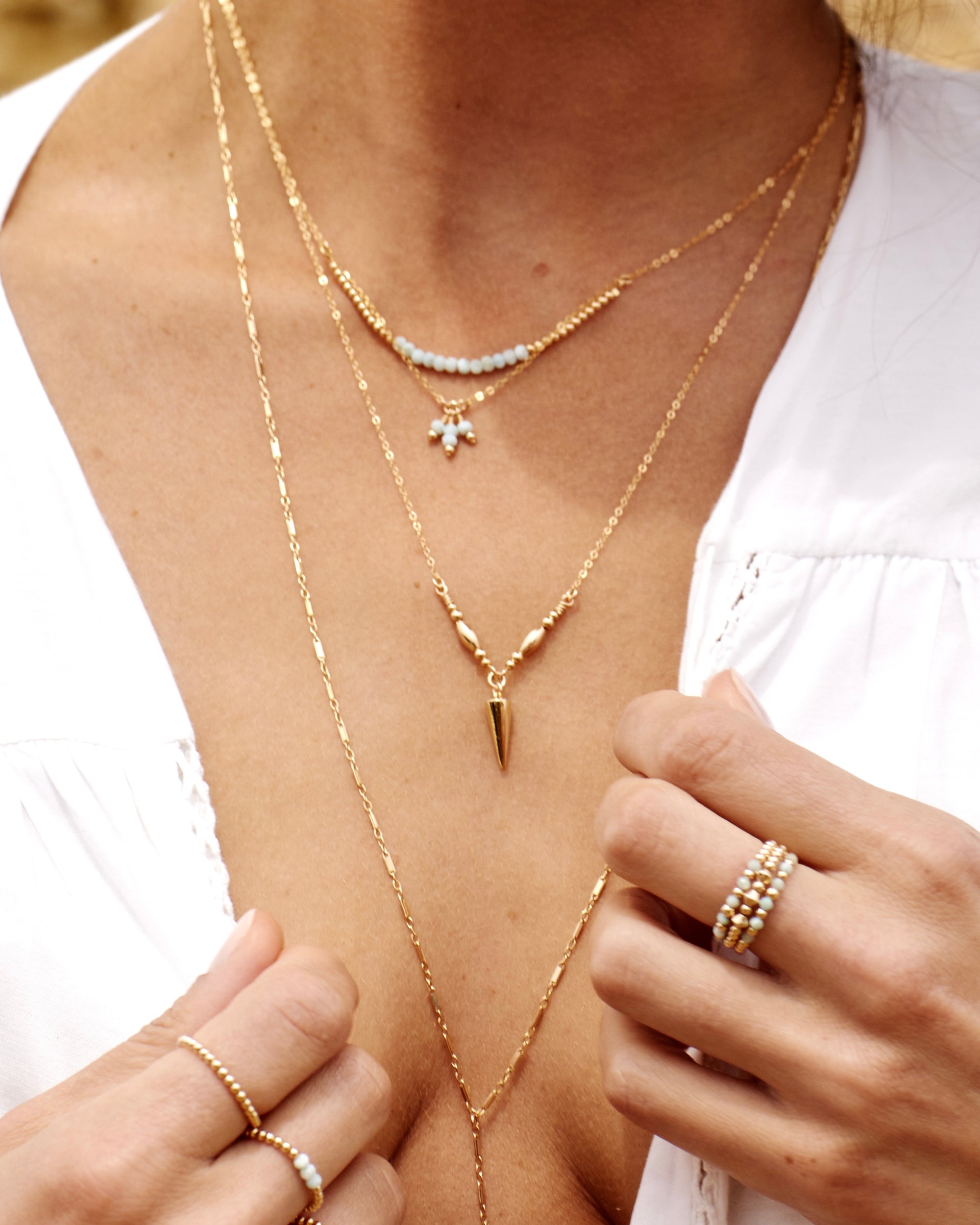 Uma Necklace Larimar