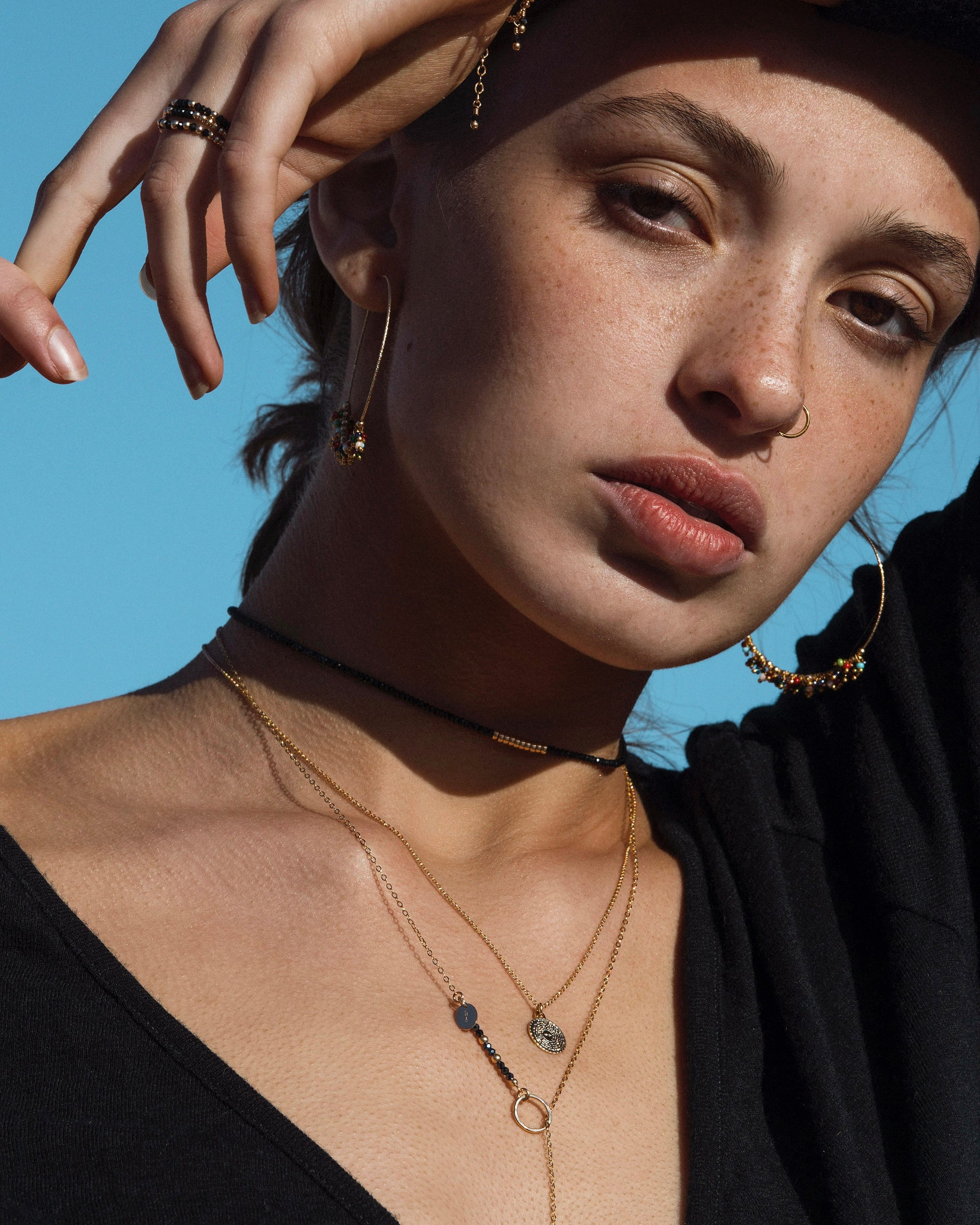 Tosca Necklace Black Spinel