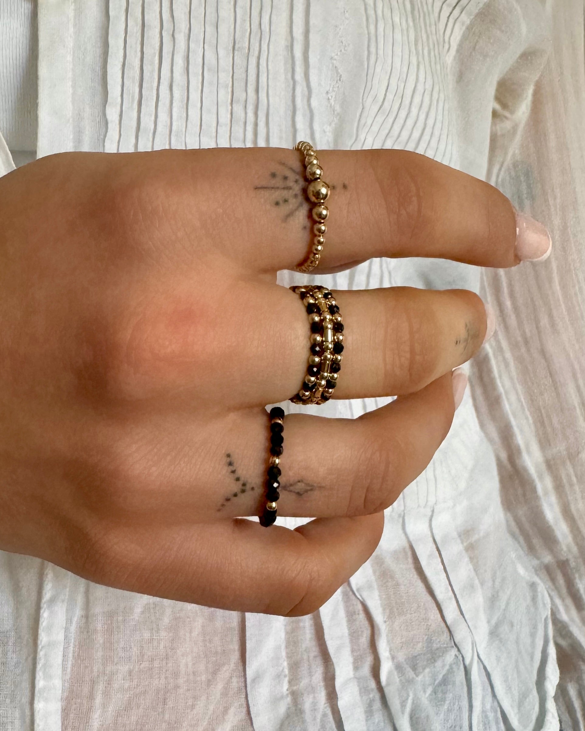 Kora Ring Black Spinel