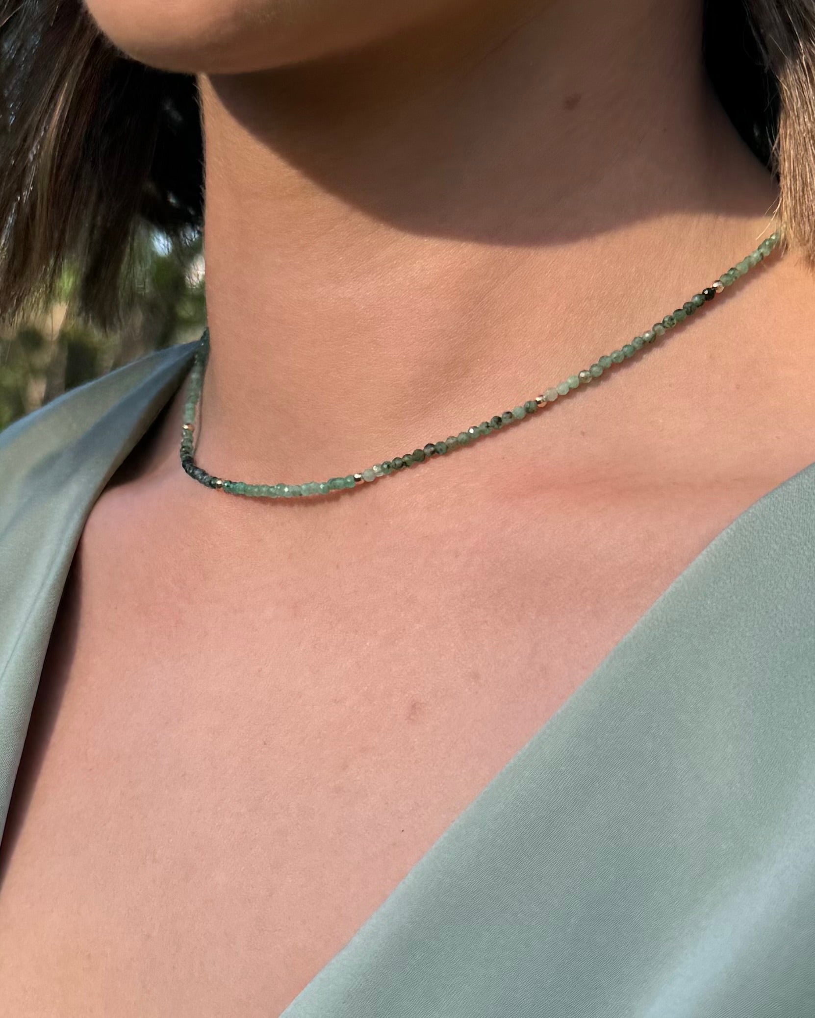 Imelda Necklace Emerald
