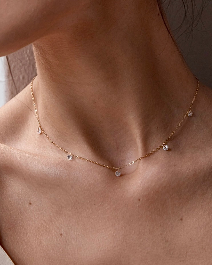Monroe Rain Necklace Cubic Zirconia