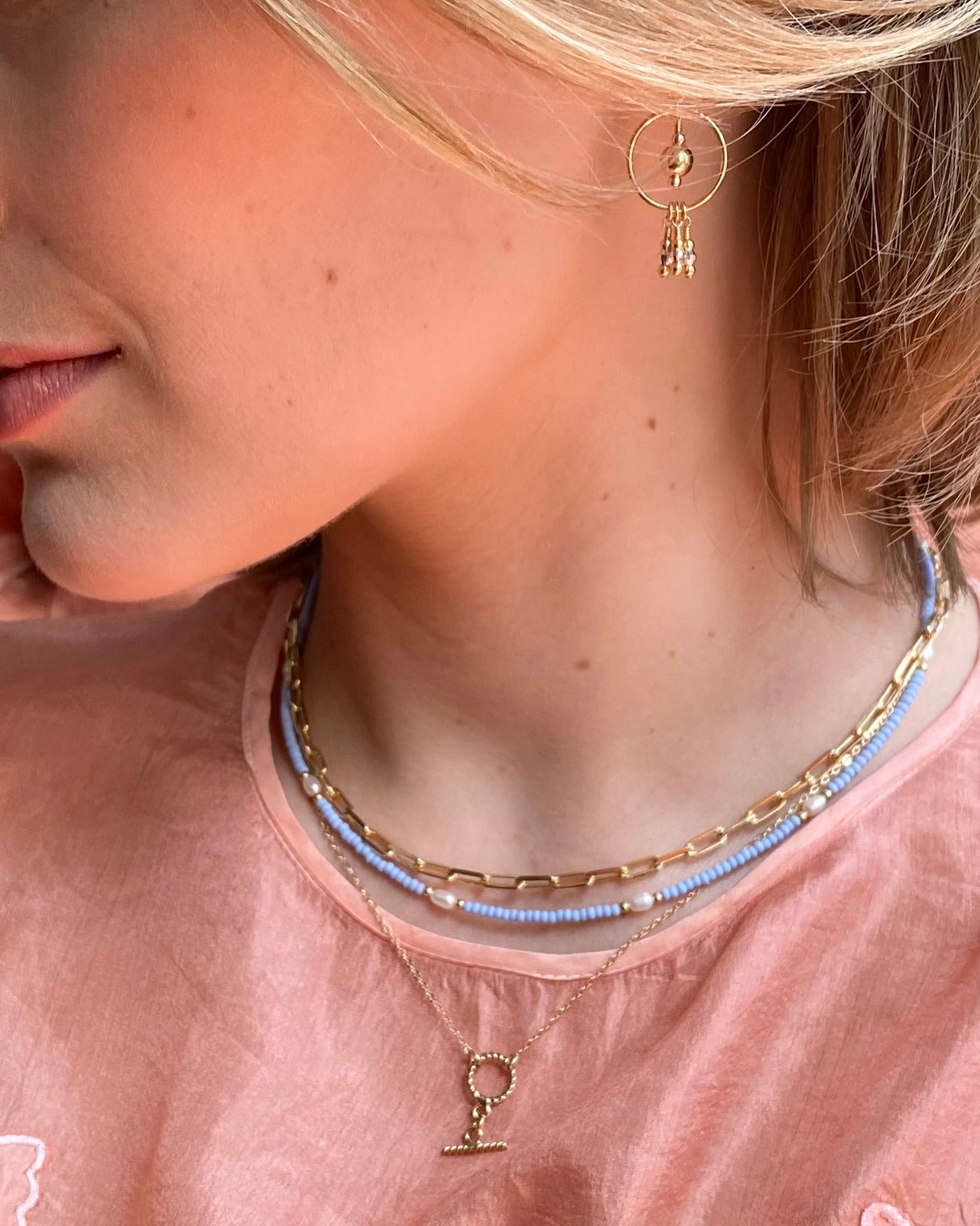 Violet Necklace Pearl