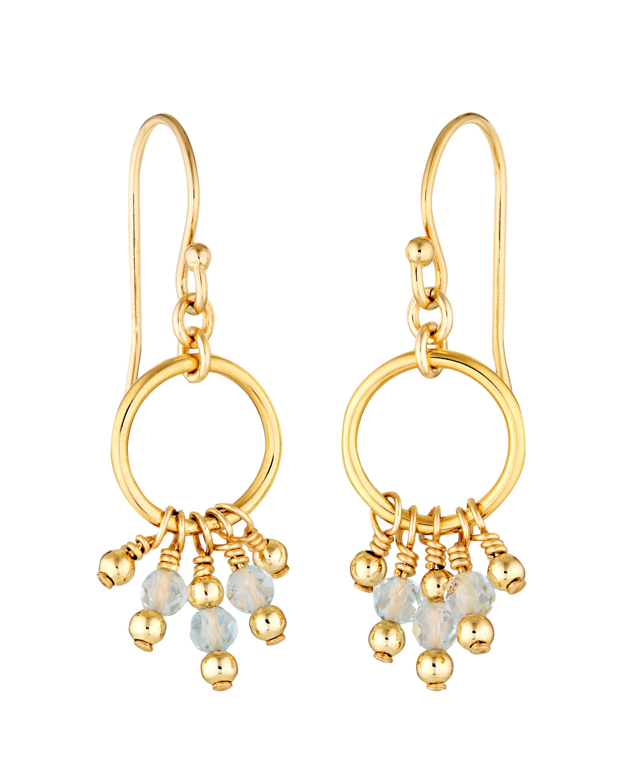Olea Earrings Blue Topaz