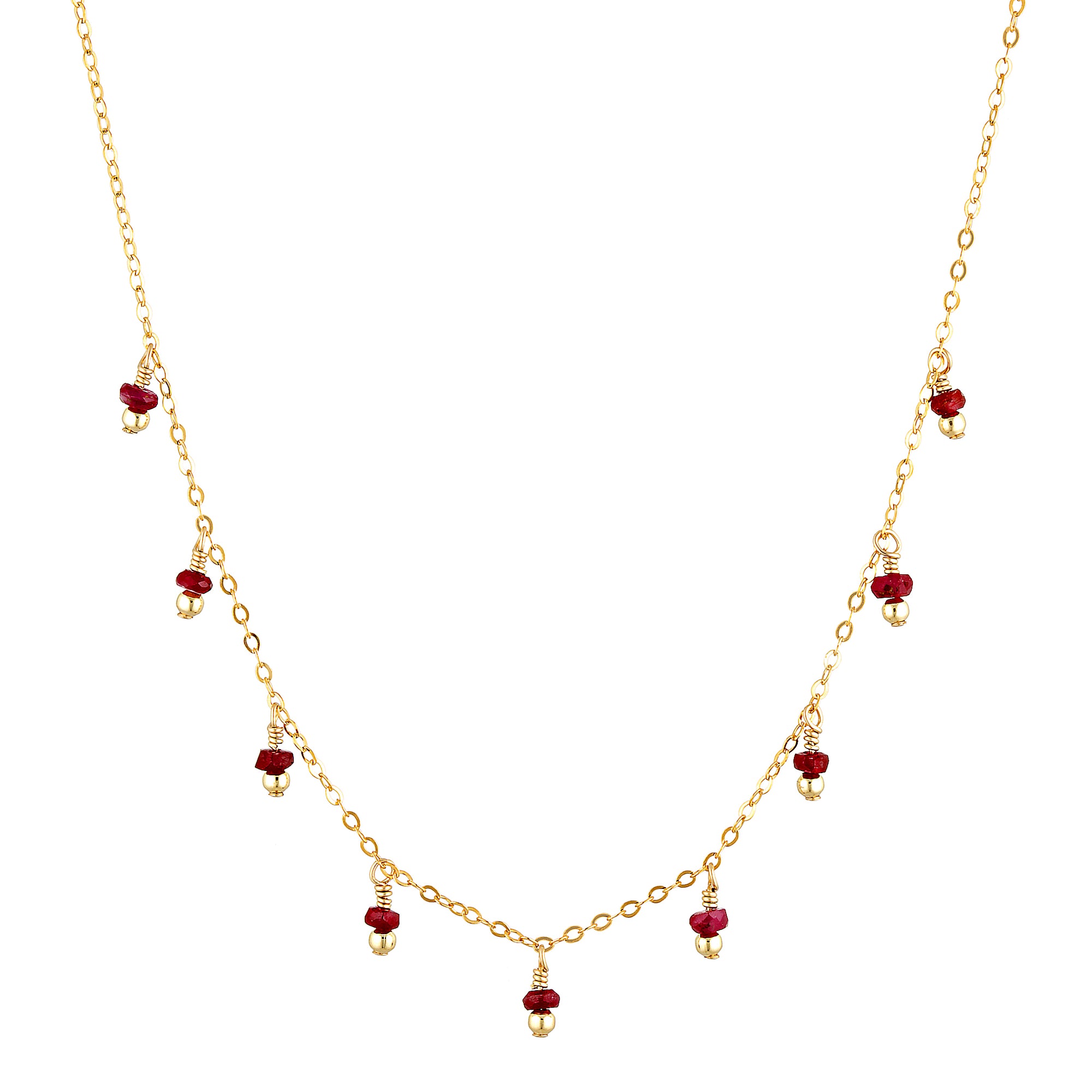 Rain Necklace Ruby