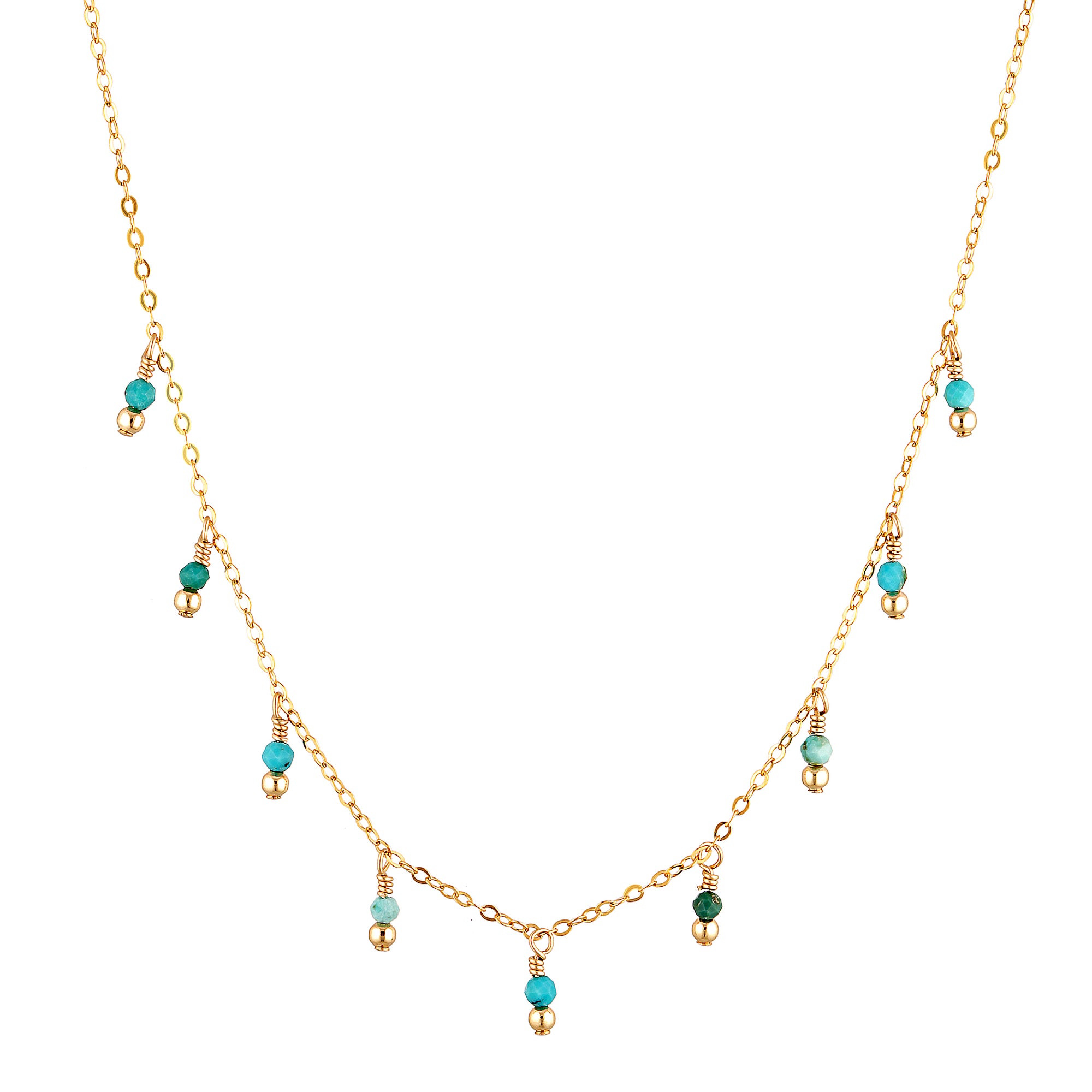 Rain Necklace Turquoise
