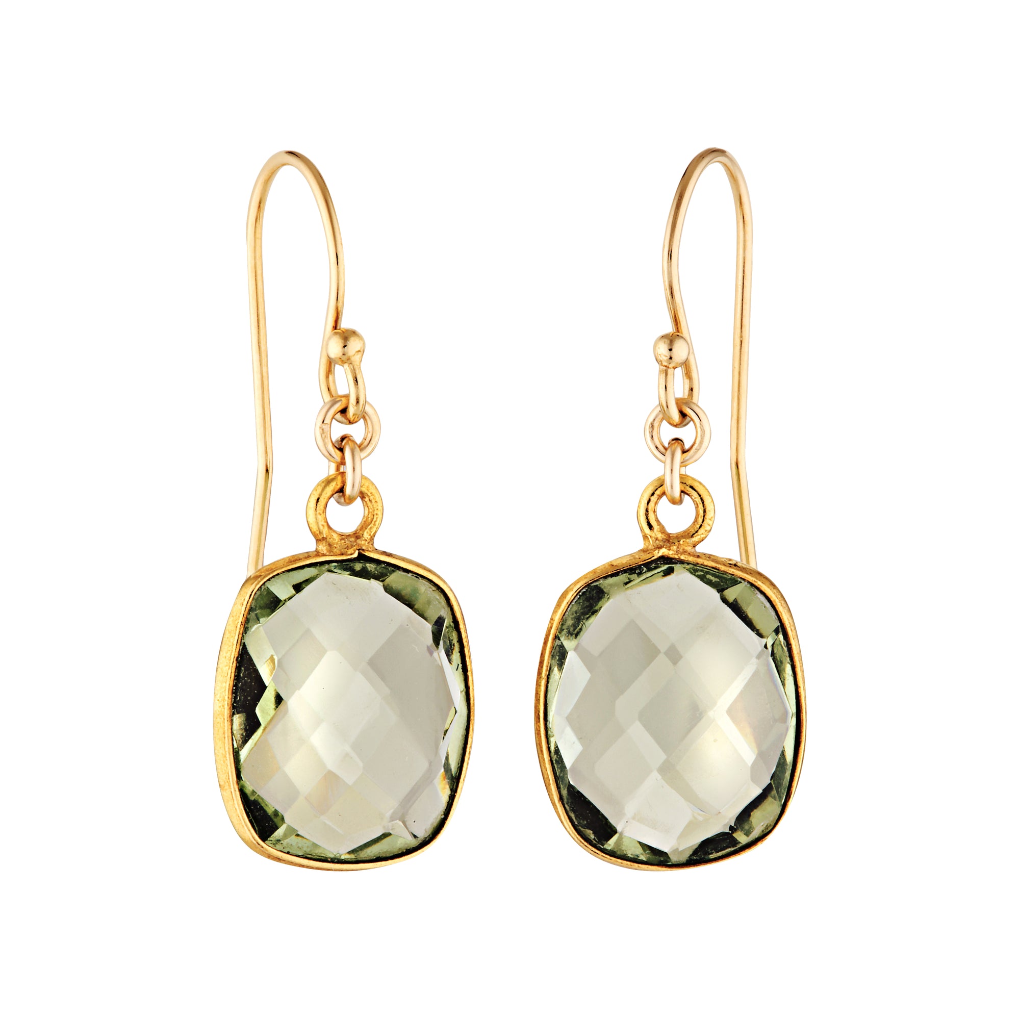 Rio Earrings Green Amethyst