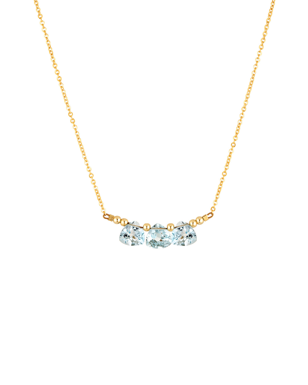 Carina Necklace Blue Topaz