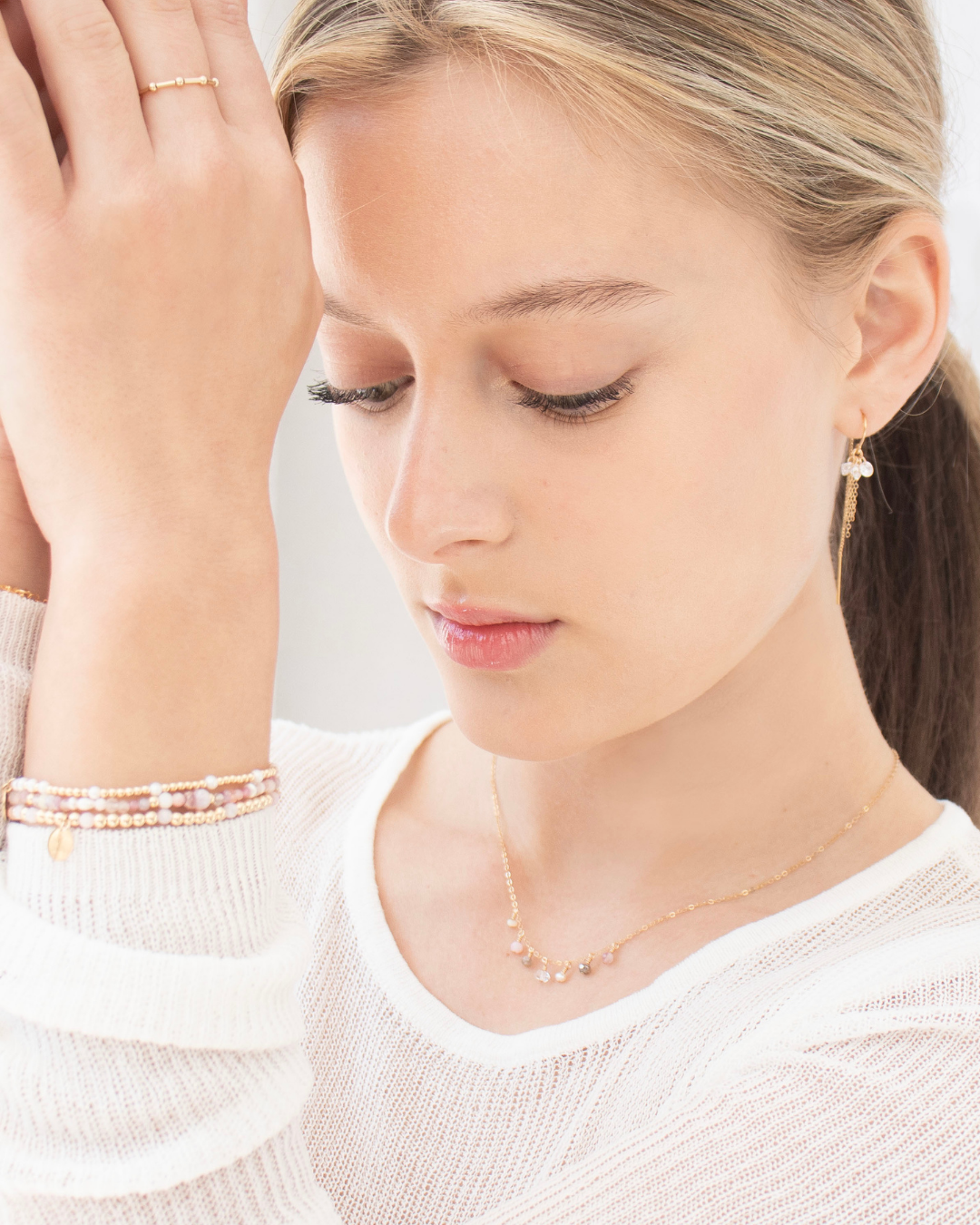 Chantilly Necklace Rose