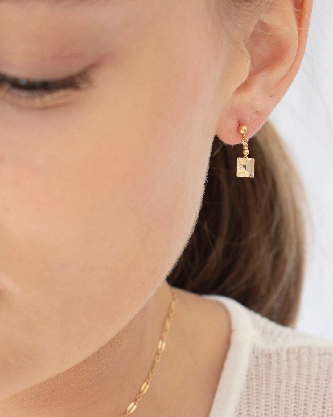 Sitre Earrings Citrine