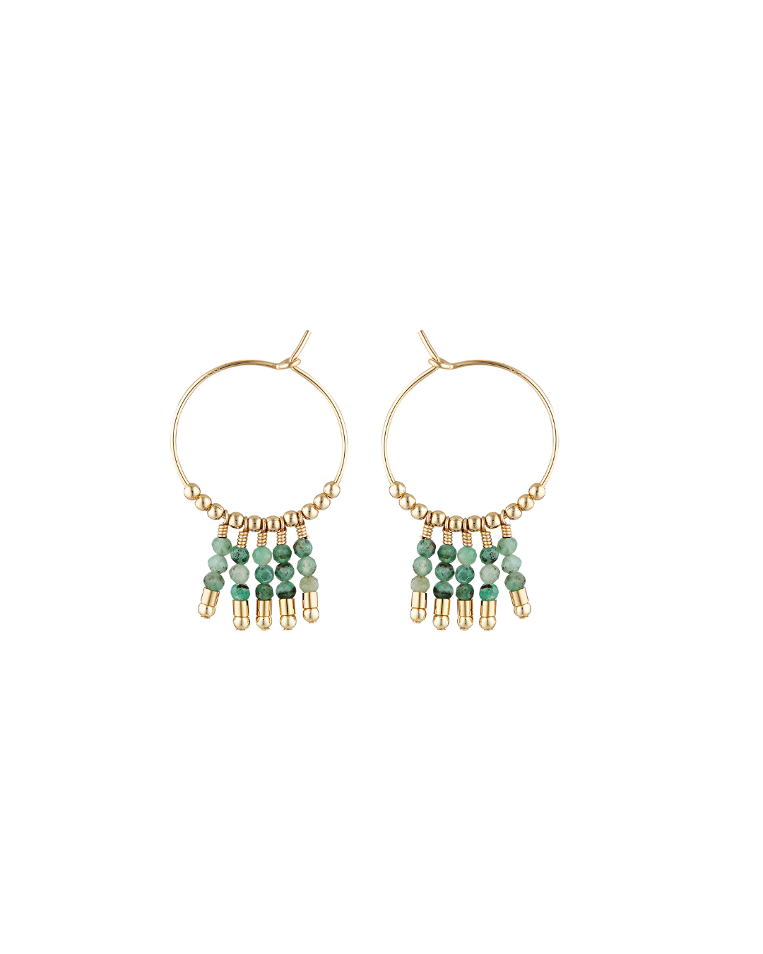 Cleo Earrings Emerald