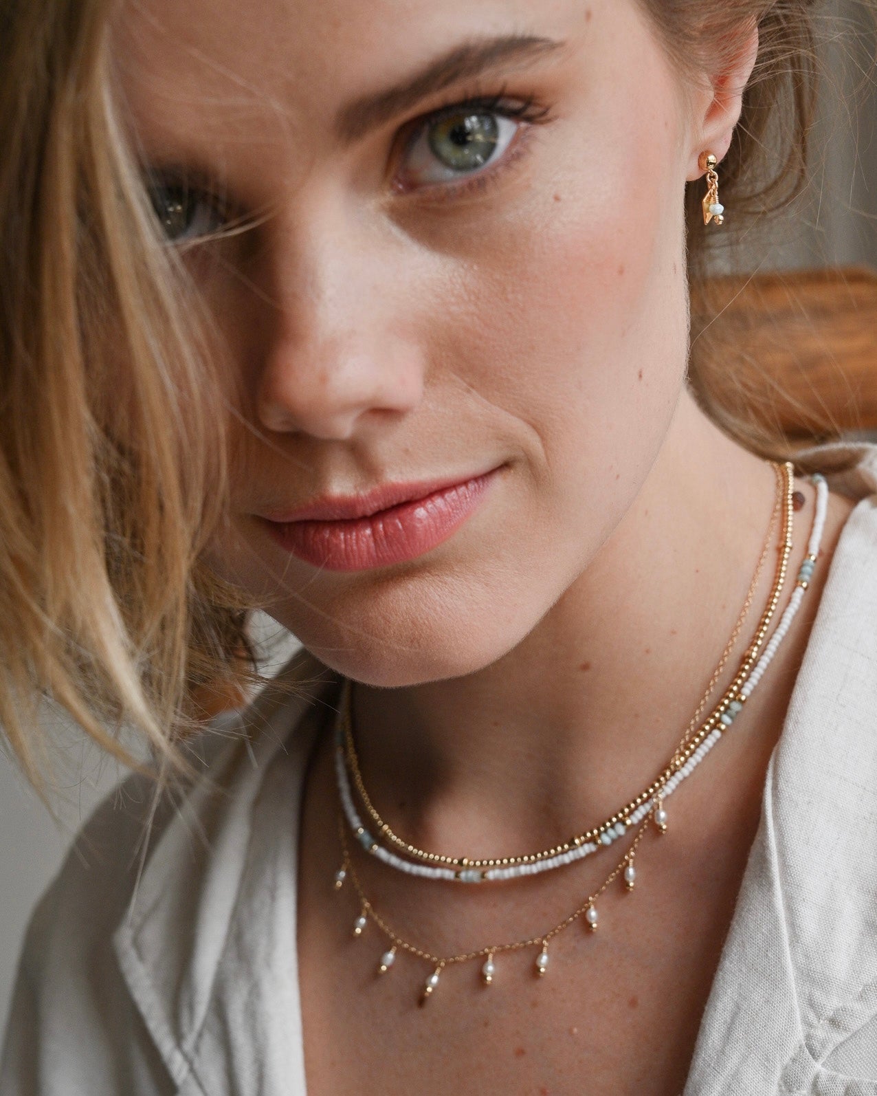Rain Necklace Pearl