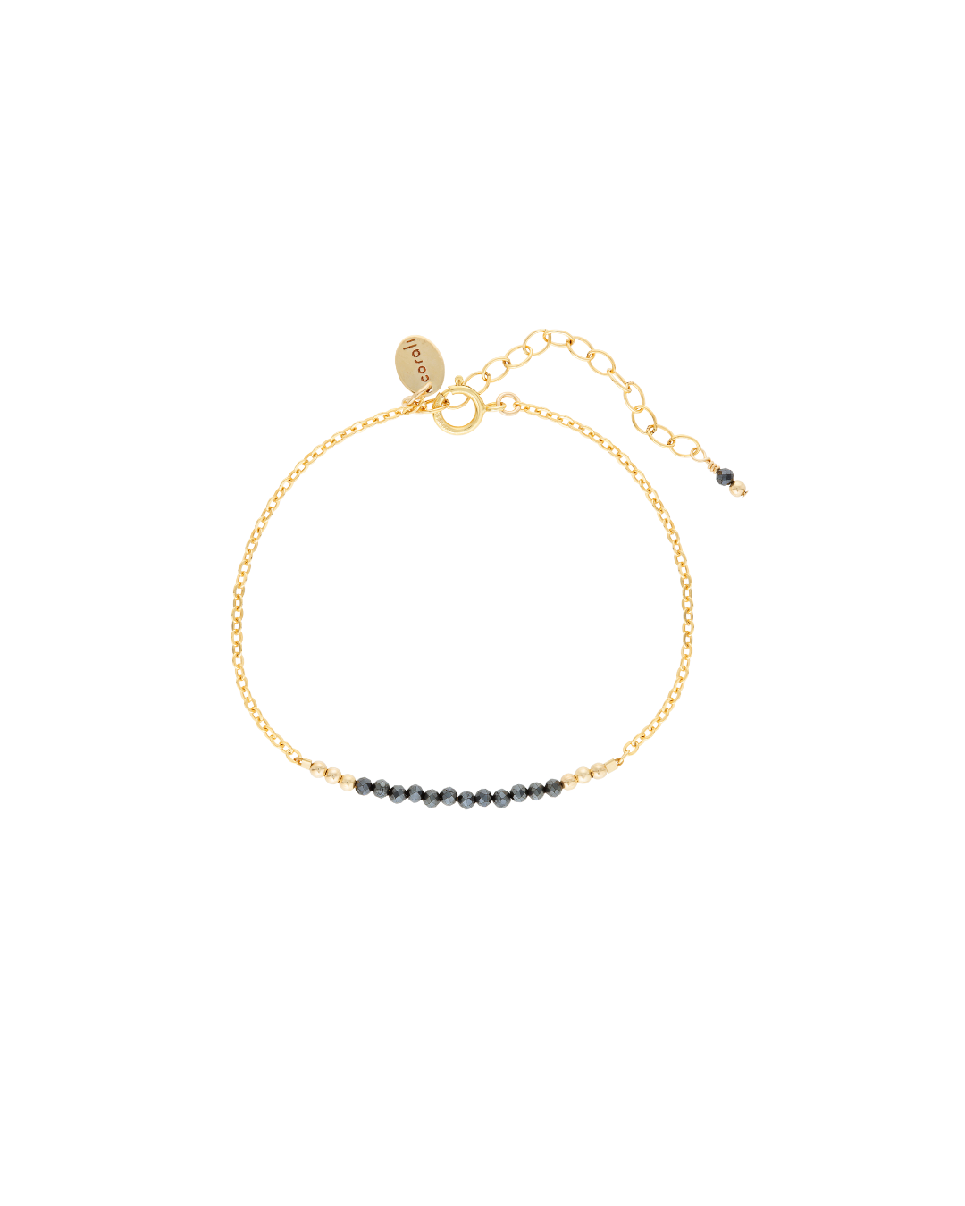Indie Bracelet Black Spinel
