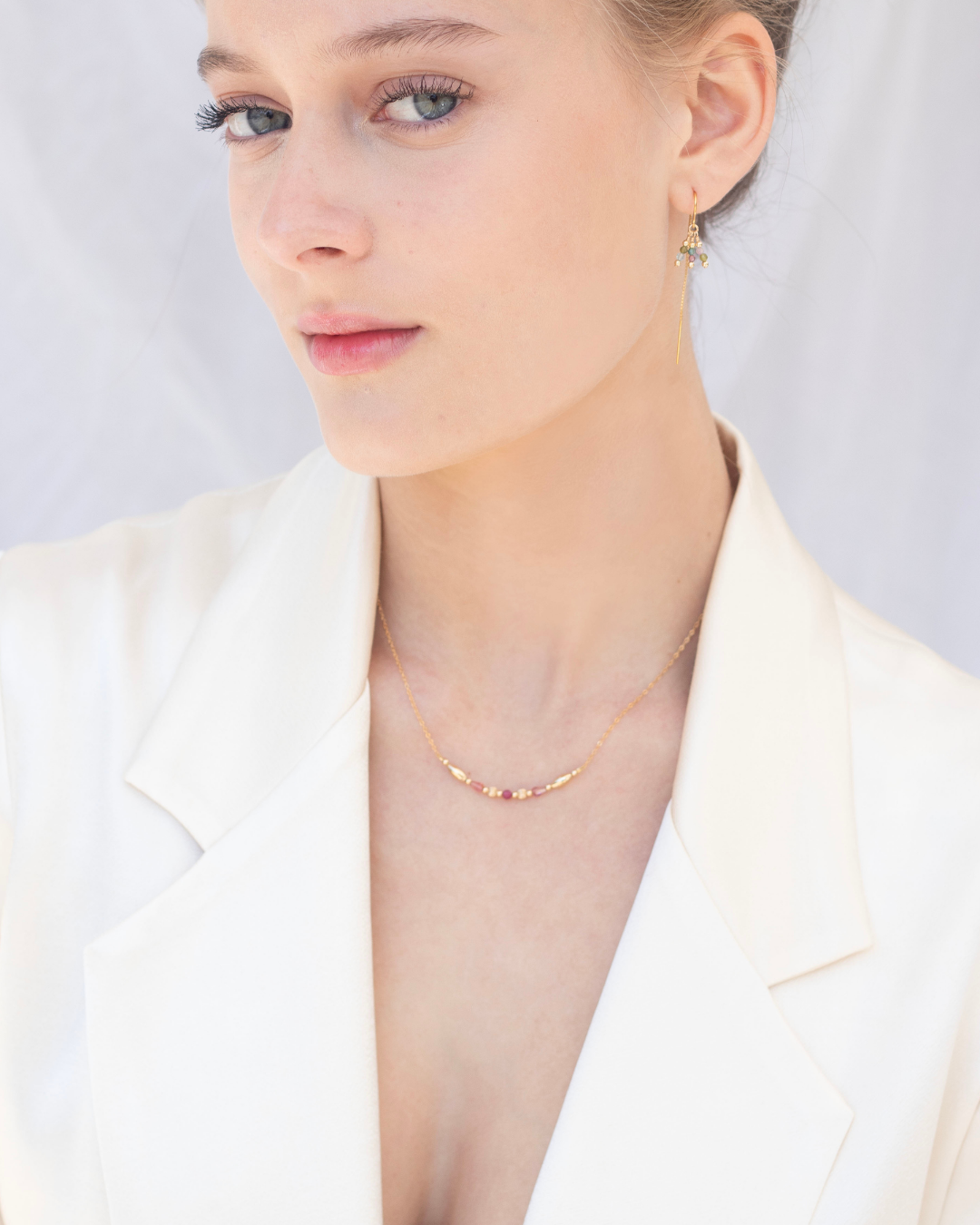 Milena Necklace Pink Tourmaline