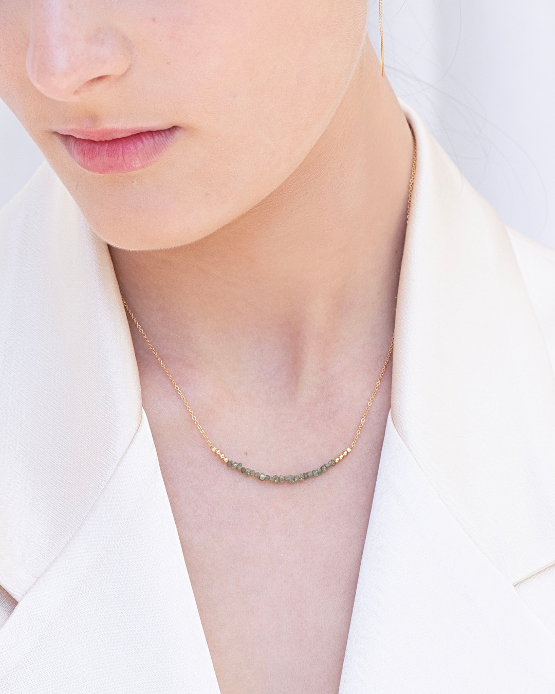 Milla Necklace Raw Diamond
