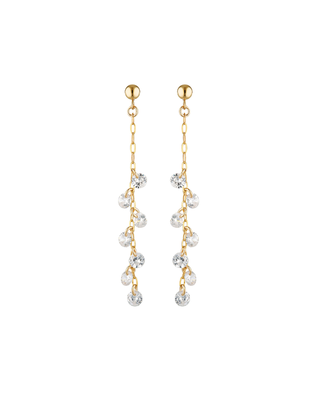 Monroe Cascade Earrings Cubic Zirconia