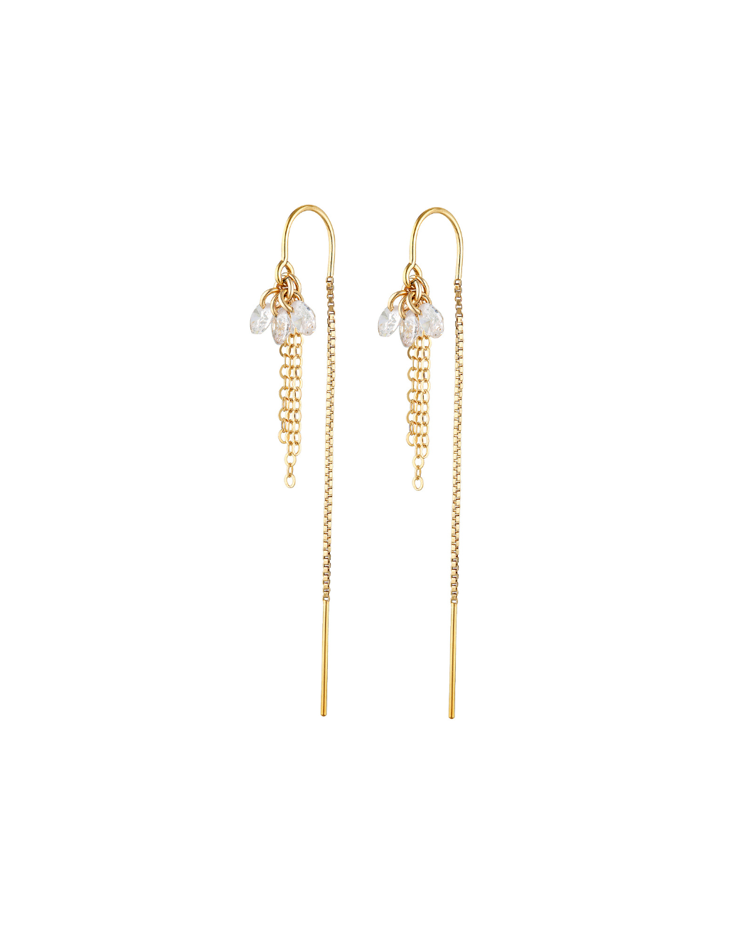 Monroe Tassel Earrings Cubic Zirconia
