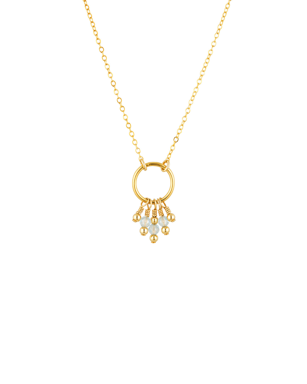 Olea Necklace Blue Topaz