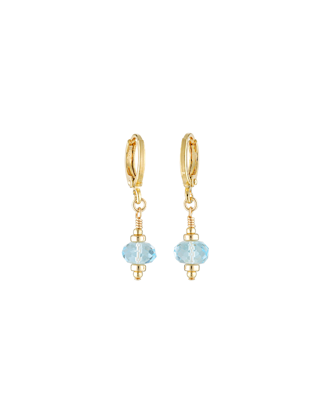 Palma Earrings Blue Topaz