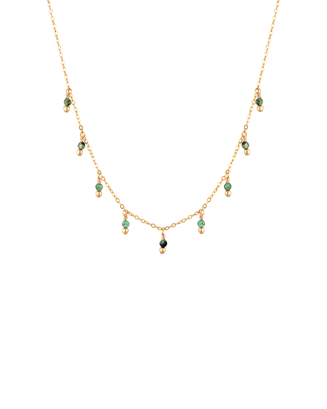 Rain Necklace Emerald