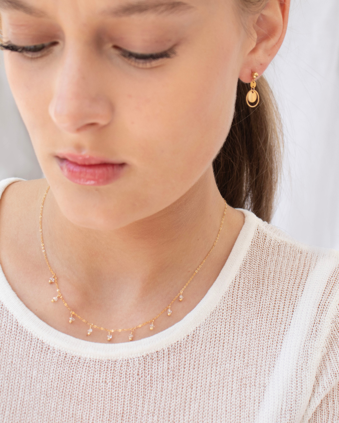 Rain Necklace Herkimer Diamond