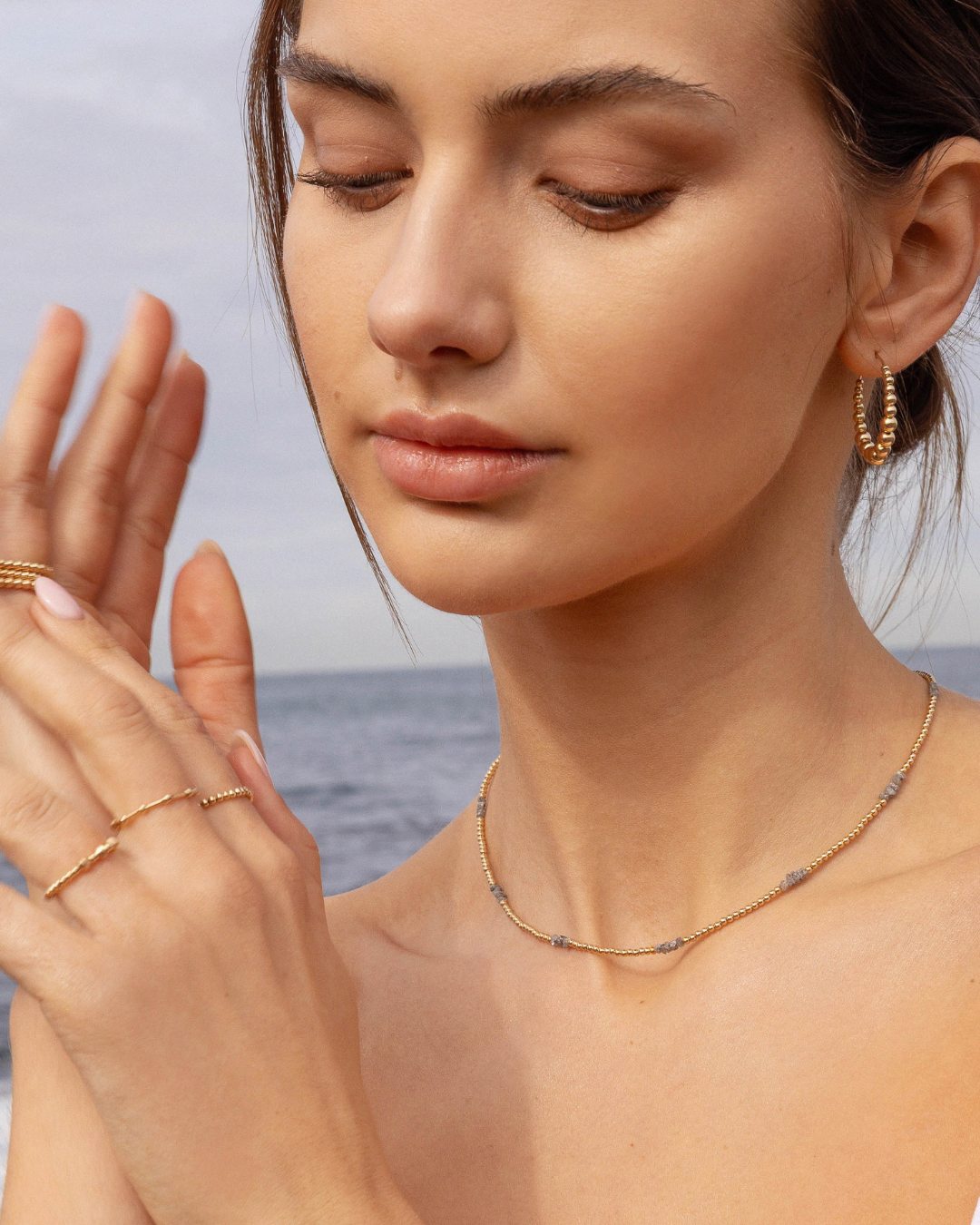Savoy Necklace Raw Diamond