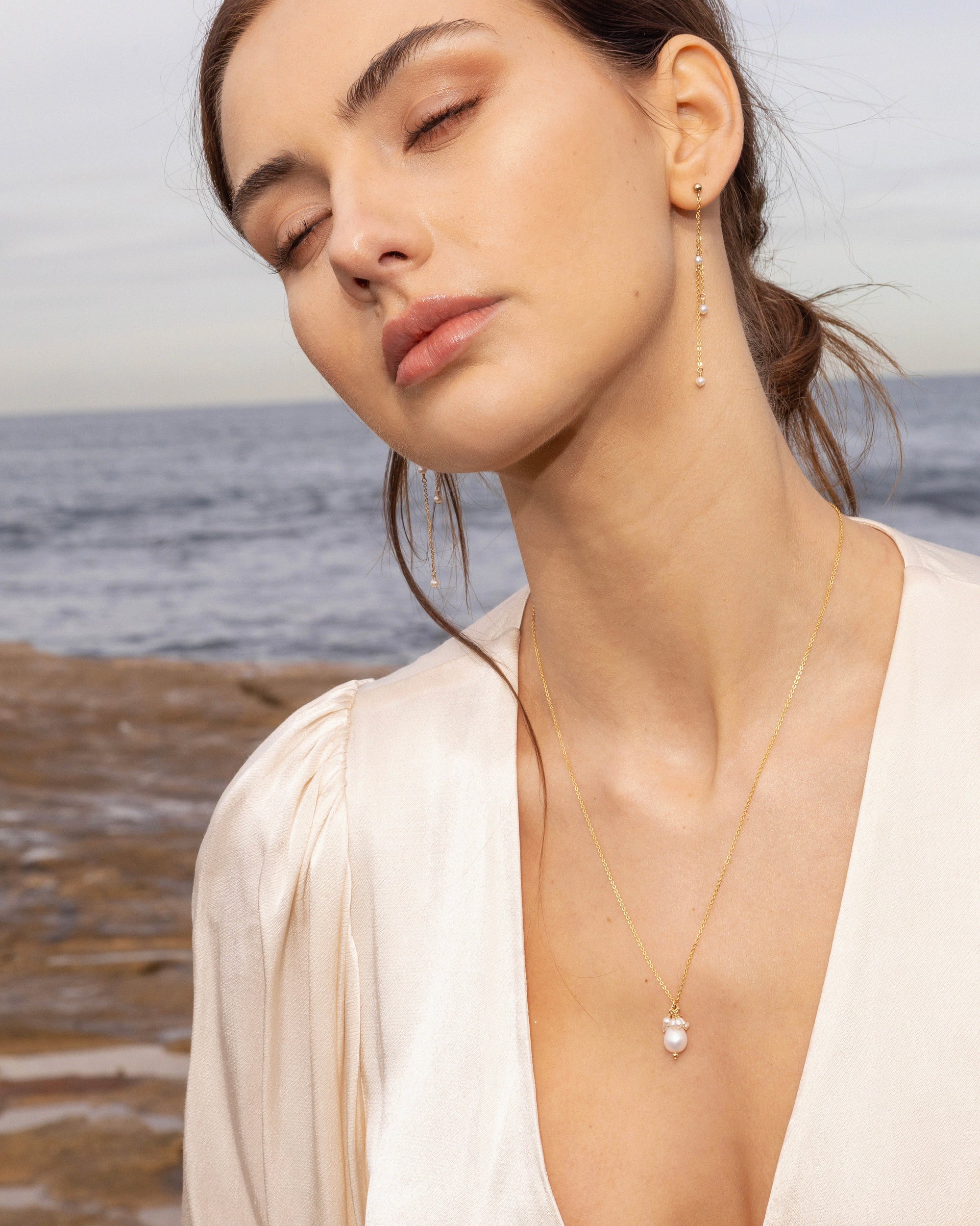 Tropea Necklace Pearl