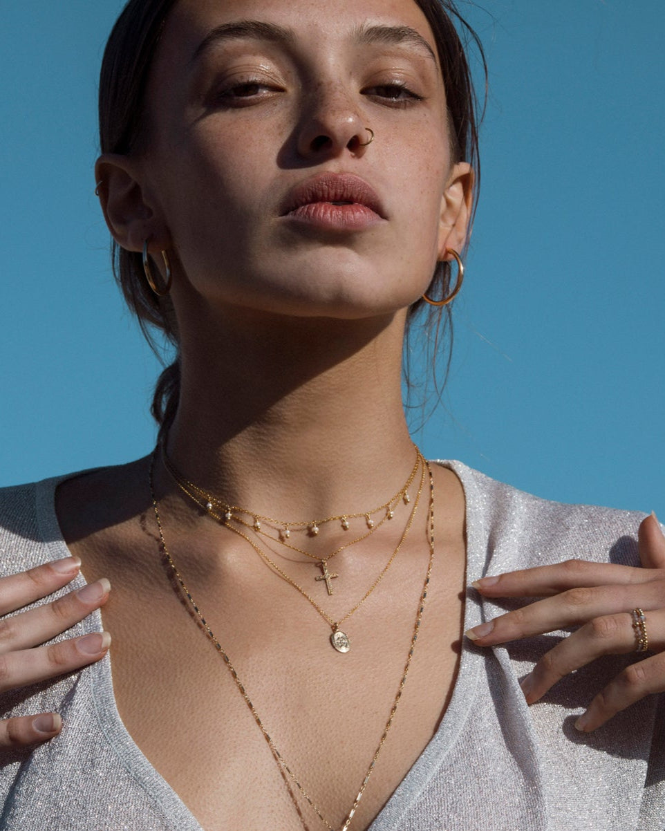 Gold Hoop Earrings Large