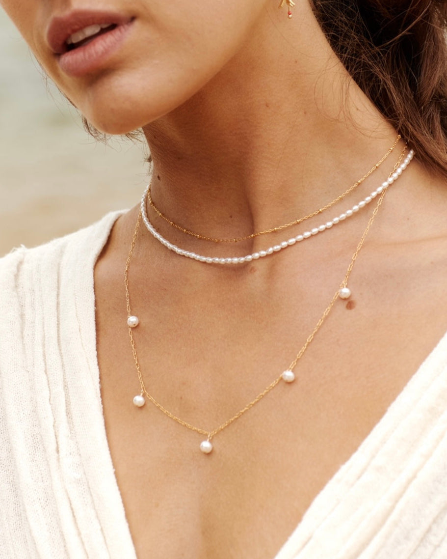 Moorea Necklace Pearl