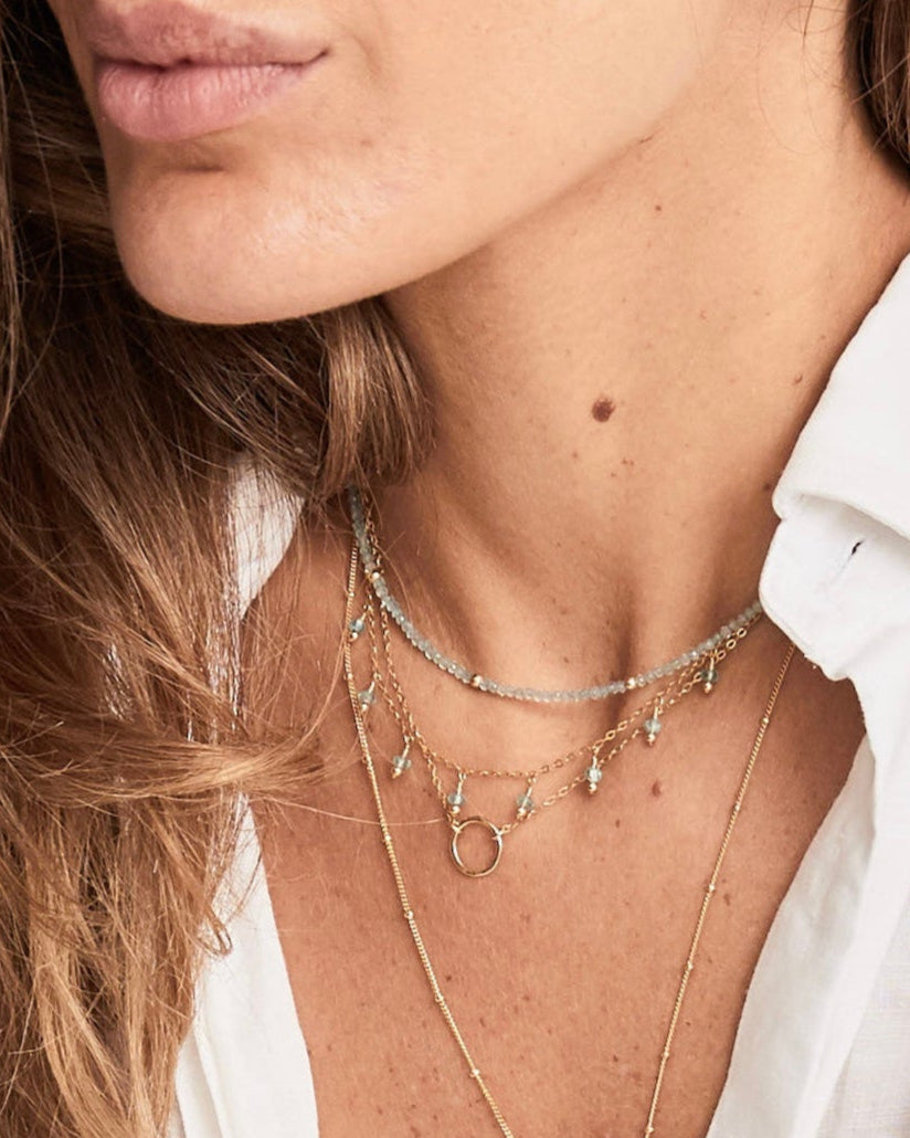 Rain Necklace Apatite