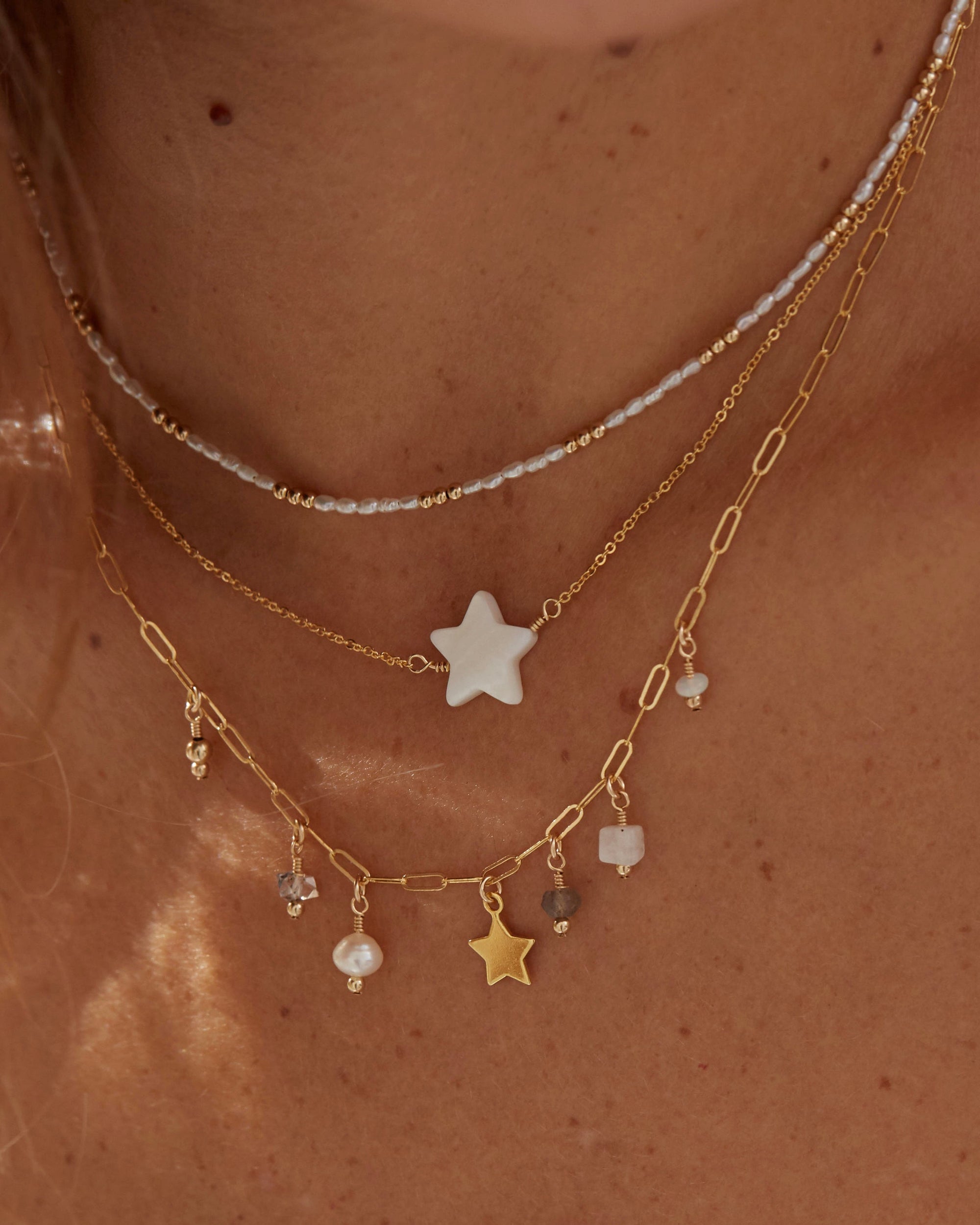 Lorena Necklace Pearl