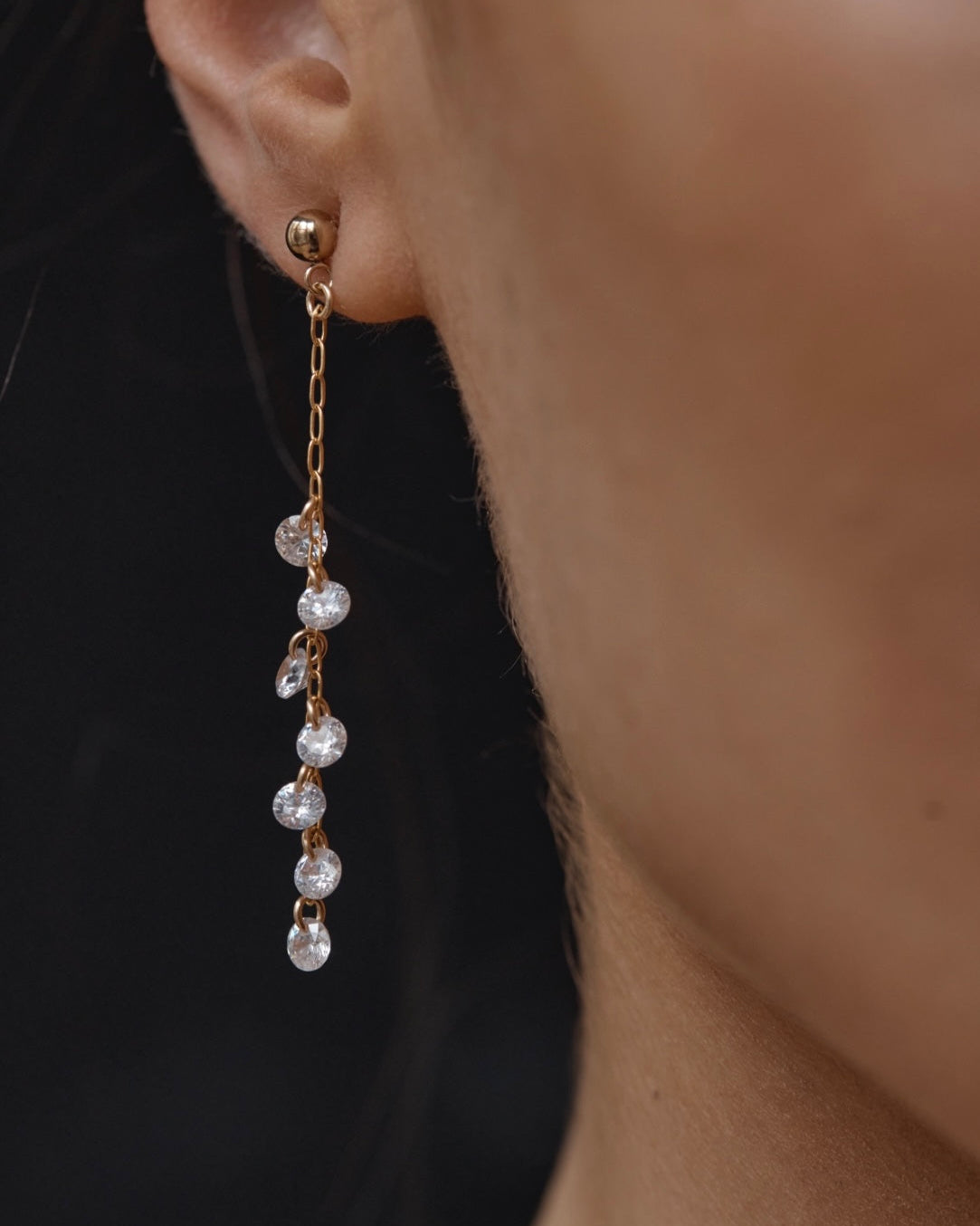 Monroe Cascade Earrings Cubic Zirconia