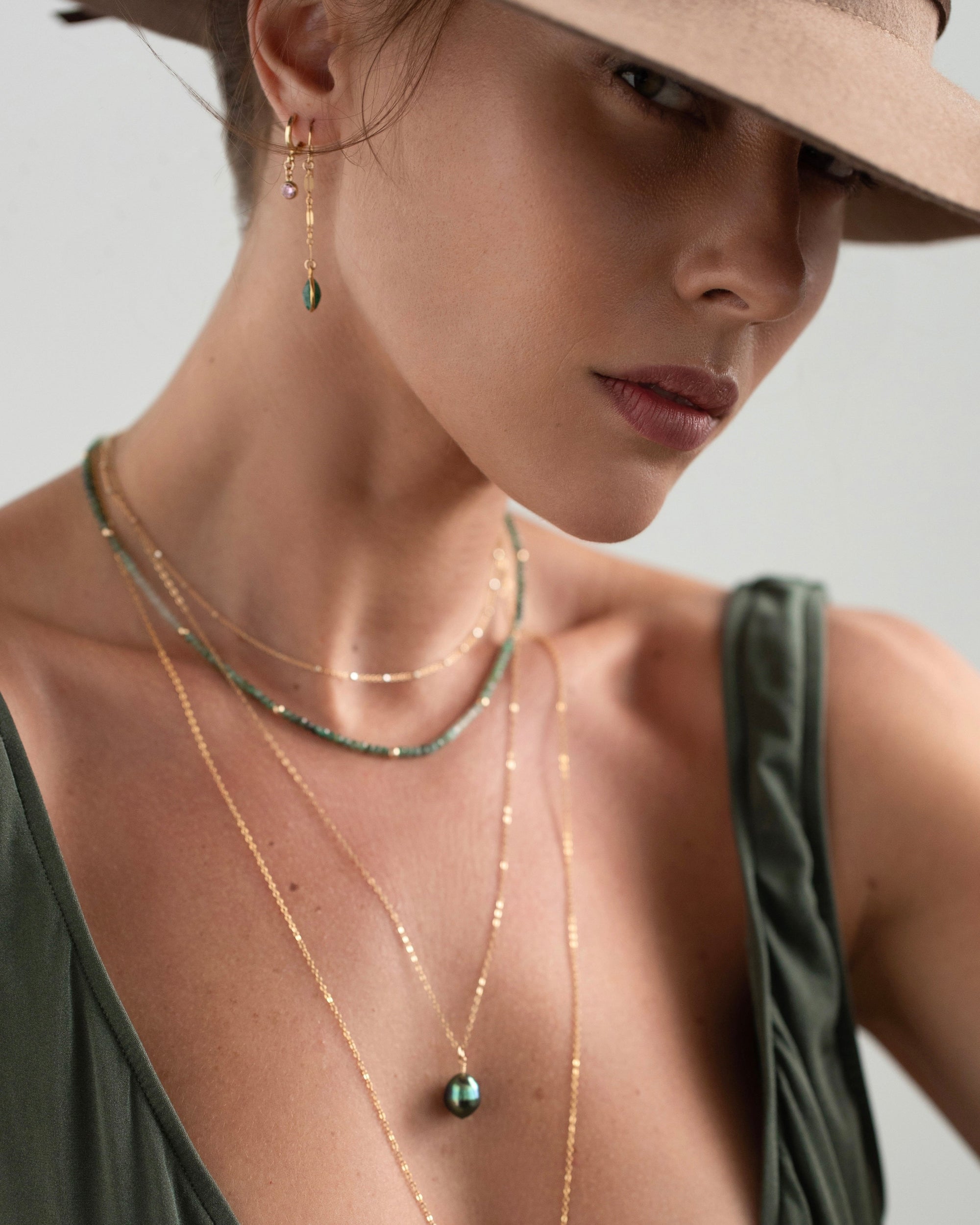 Imelda Necklace Emerald