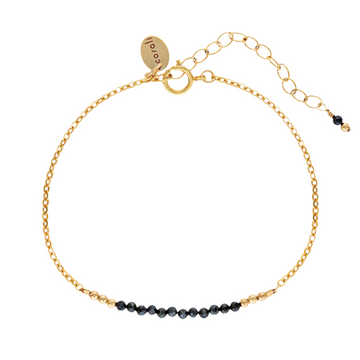 Indie Bracelet Black Spinel