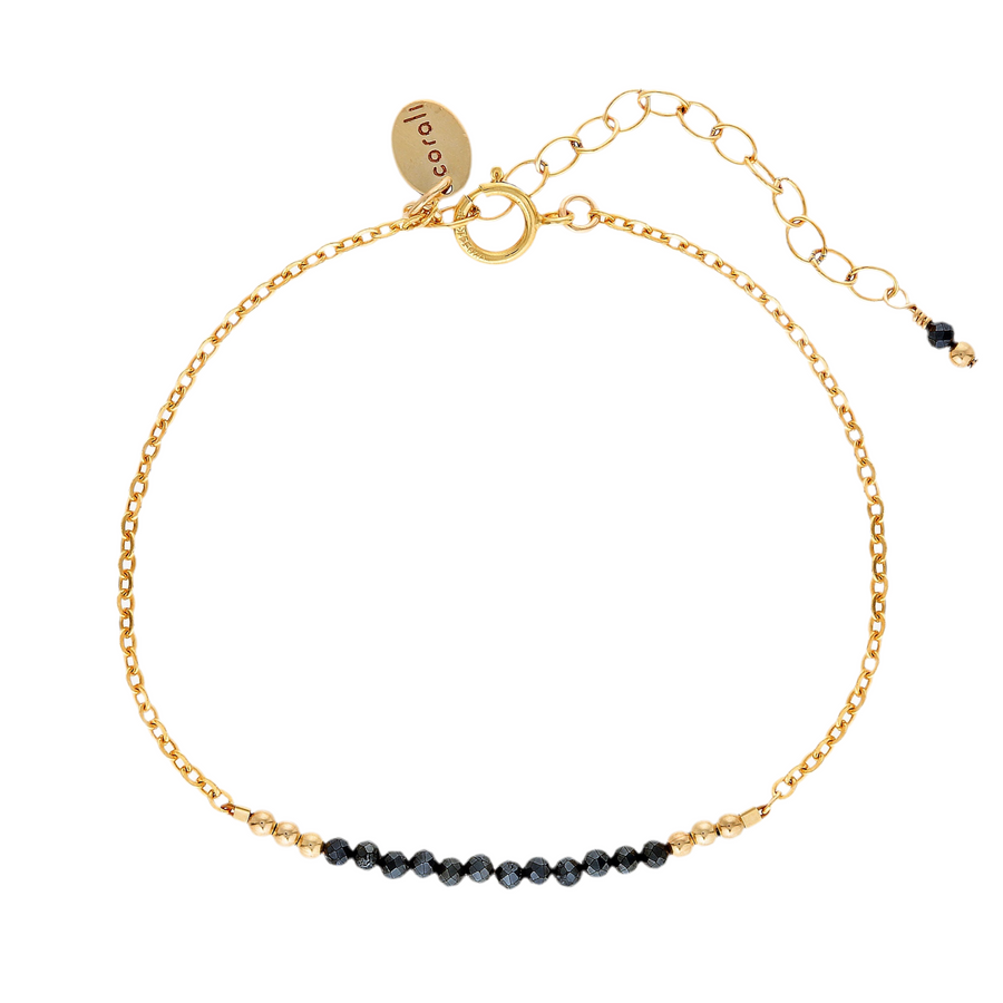 Indie Bracelet Black Spinel