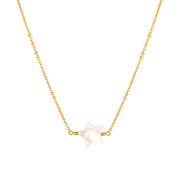 Blanca Star Necklace ~ Mother of Pearl