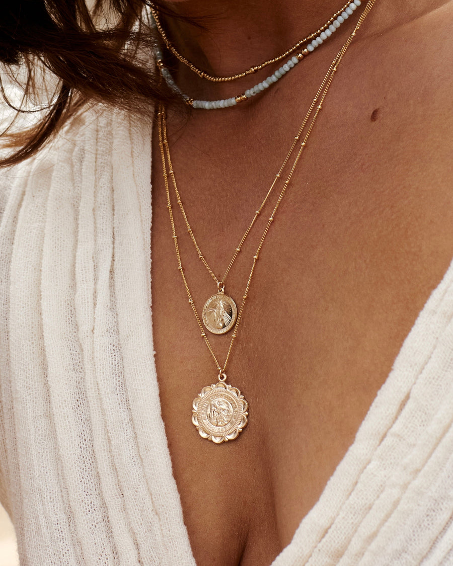 Saint Christopher Medallion Necklace
