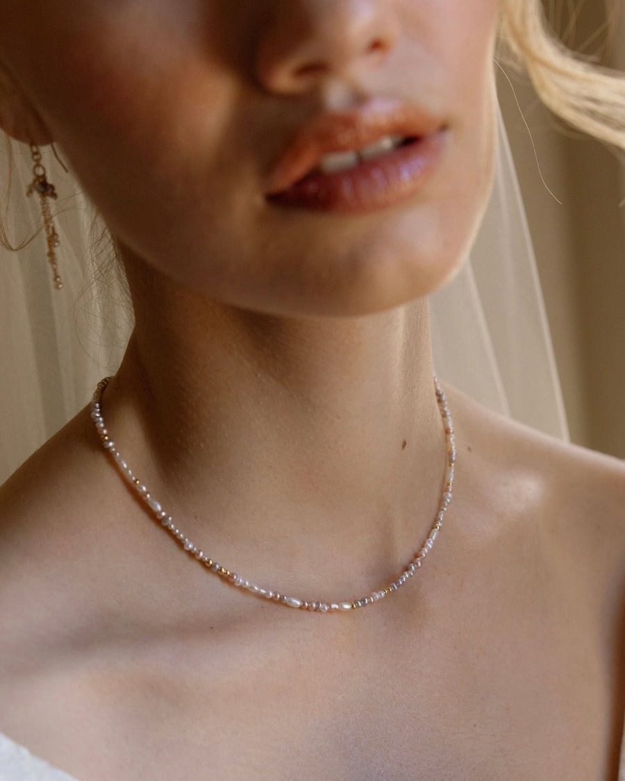 Rosa Necklace Pearl