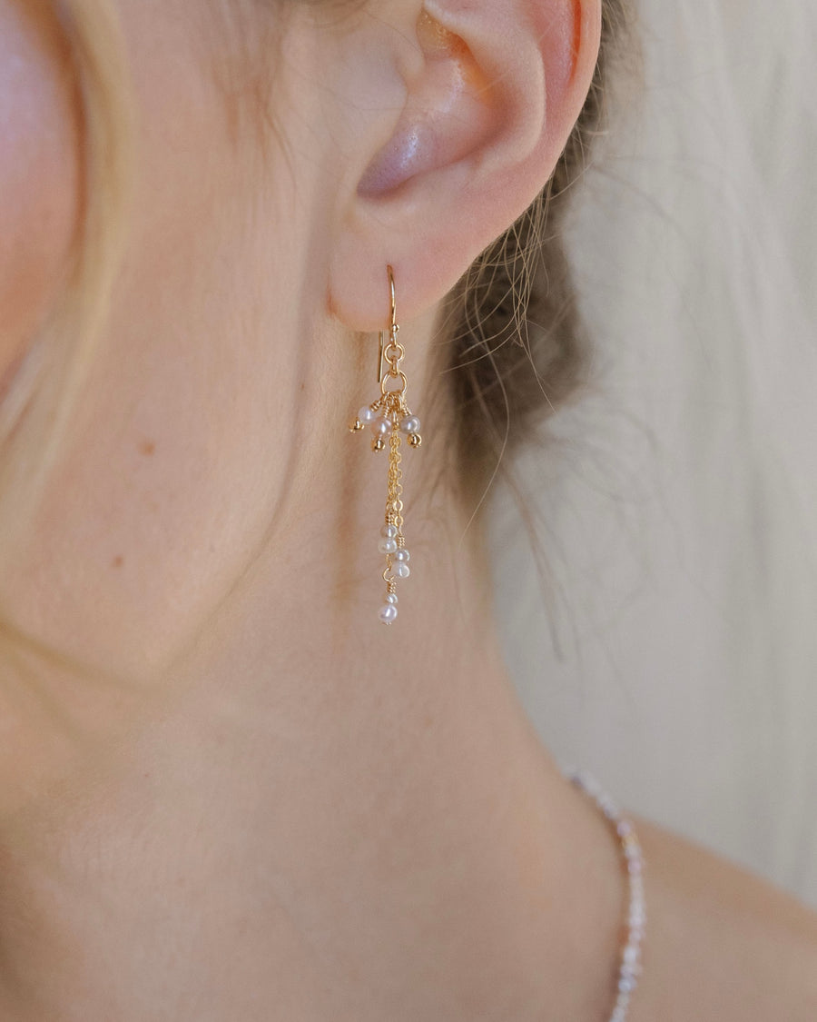Rosa Earrings Pearl