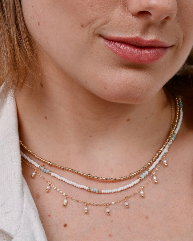 Rain Necklace Pearl