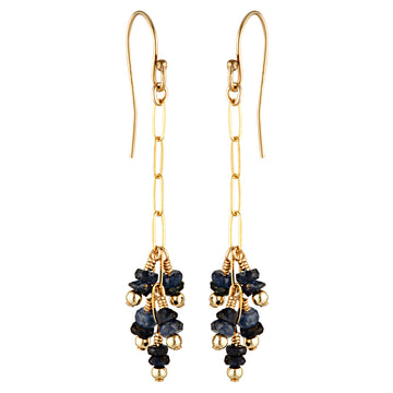 Grappa Earrings ~ Sapphire