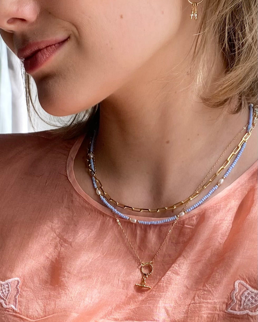 Violet Necklace Pearl