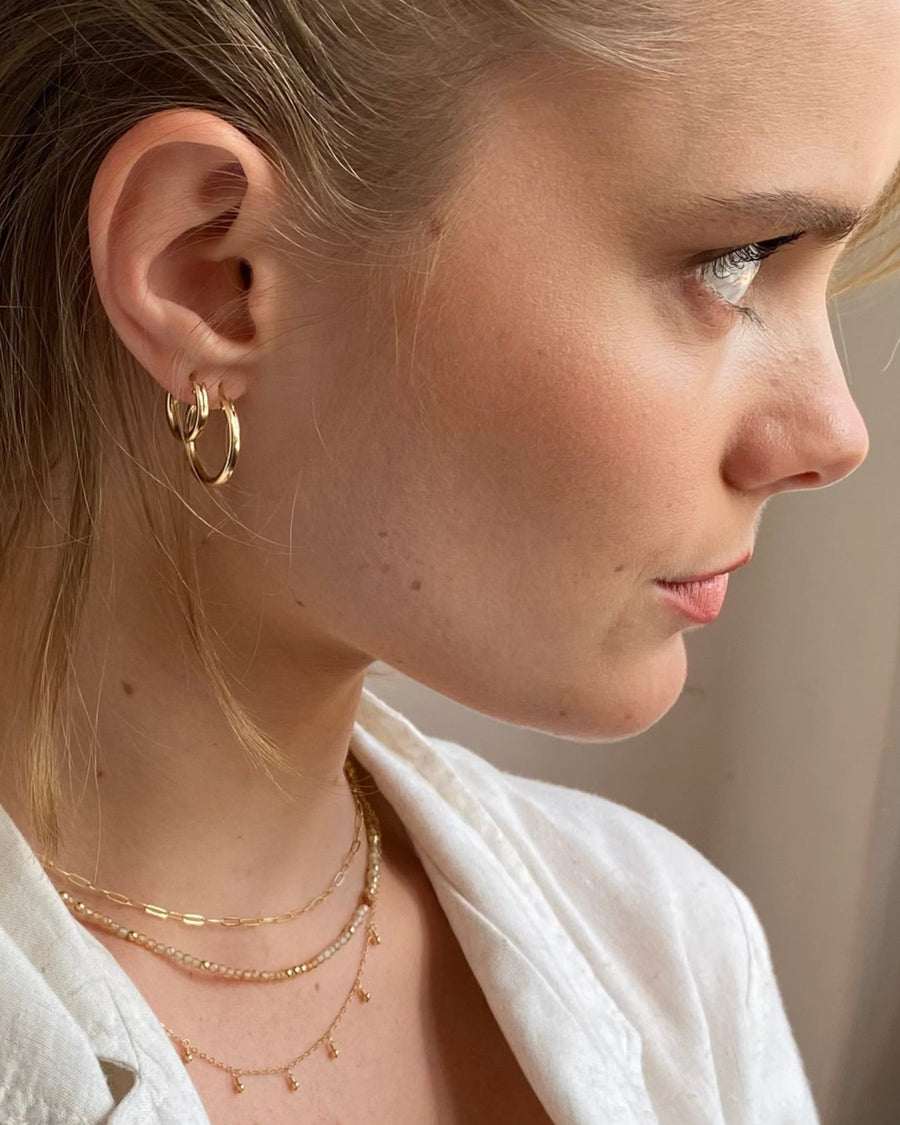 Gold Hoop Earrings Small