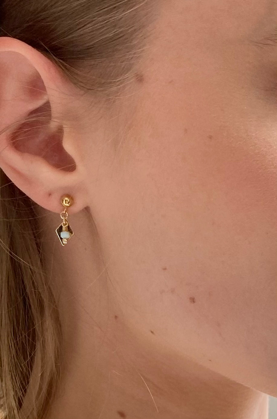 Evie Earrings Larimar