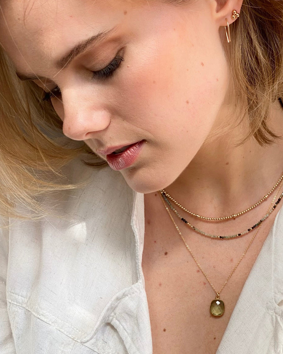 Rio Necklace Green Amethyst