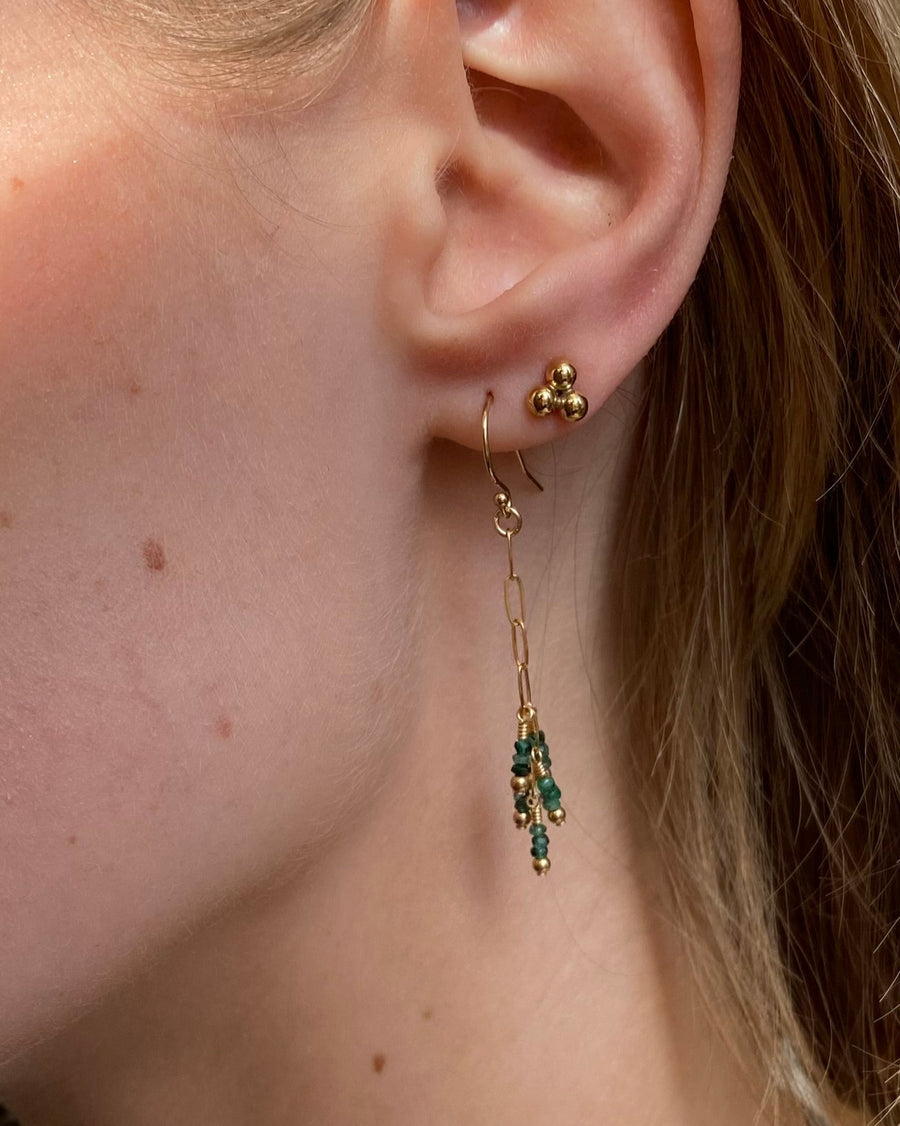 Grappa Earrings Emerald