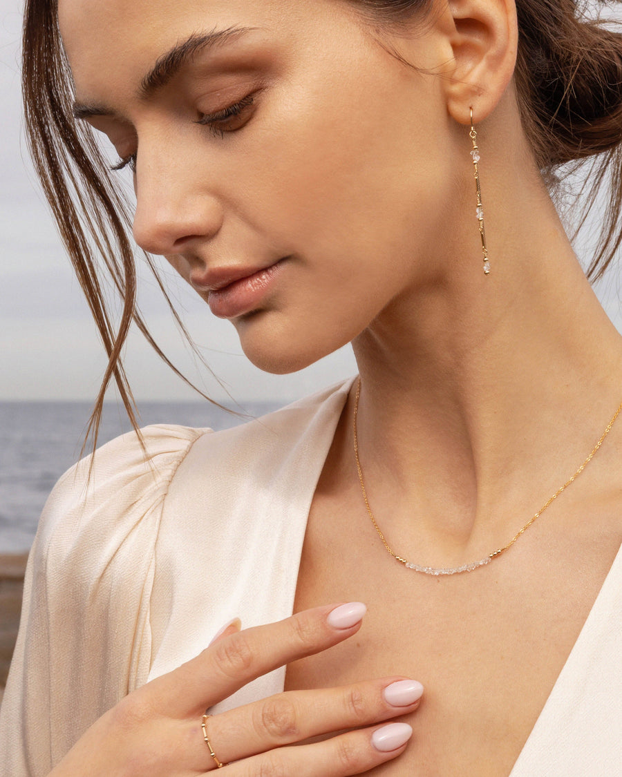 Bridal Milla Necklace Herkimer Diamond
