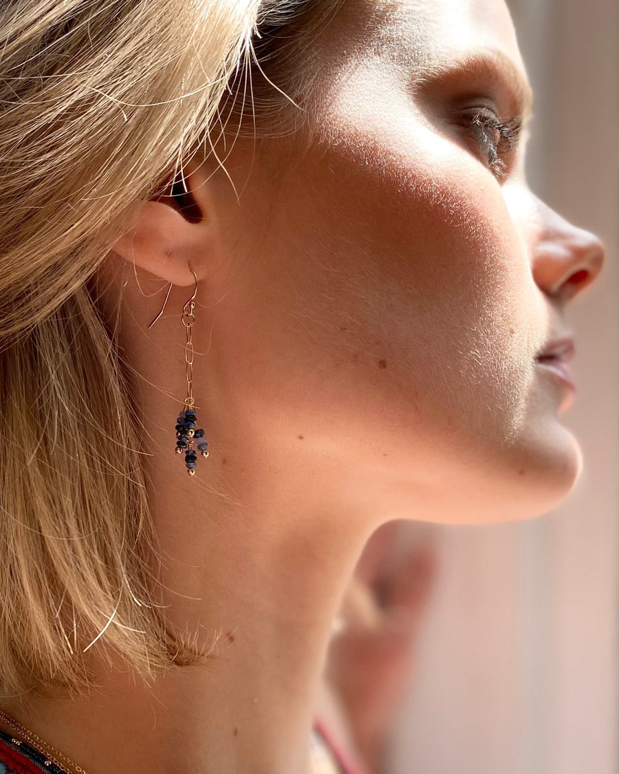 Grappa Earrings Sapphire