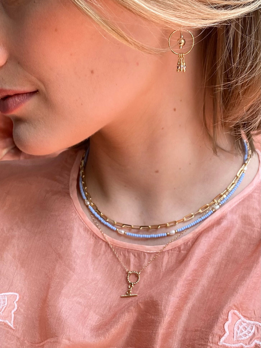 Violet Necklace Pearl