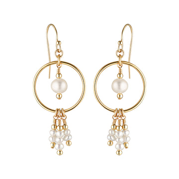 Bridal Otis Earrings ~ Pearl